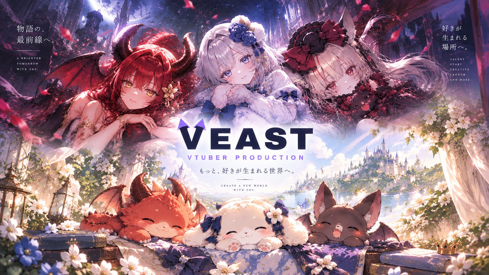 人間の姿と小動物の姿、ふたつの形を持つVeastのタレントたち